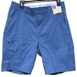 NWT Reel Life‎ Mens Riptide Shorts Stretch Water-Resistant Pockets Teal Medium
